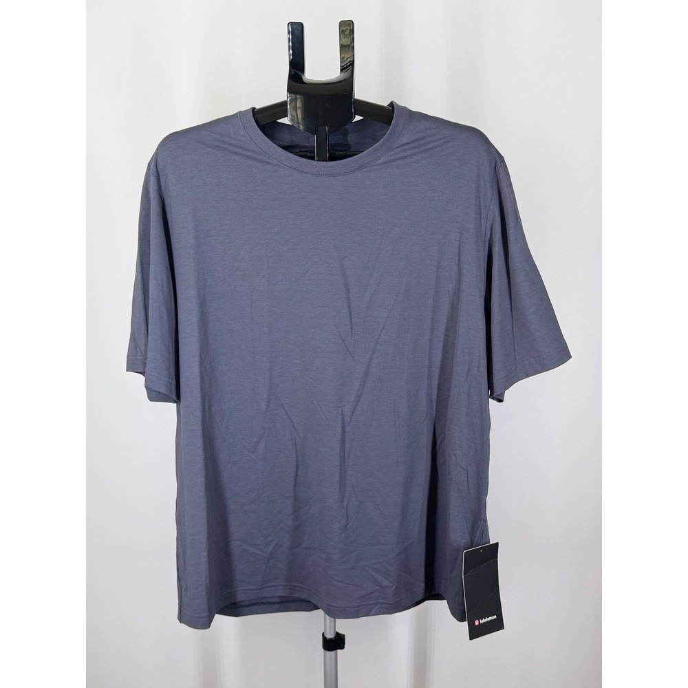 Lululemon Mens Everyday Cotton-Blend Relaxed T Grey Blue Size L NWT